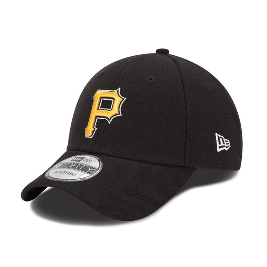 Pittsburgh Pirates New Era The League 9FORTY Adjustable Hat - Black