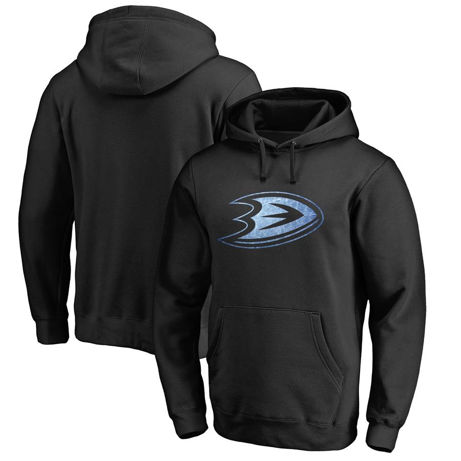 Anaheim Ducks Rinkside Pond Hockey Pullover Hoodie - Black