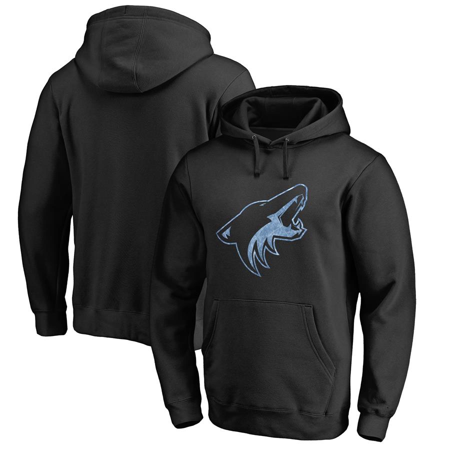 Arizona Coyotes Rinkside Pond Hockey Pullover Hoodie - Black