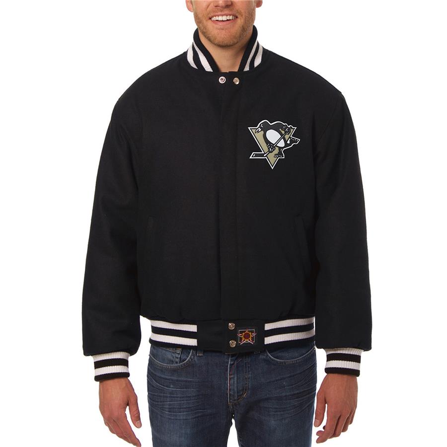 Pittsburgh Penguins JH Design All Wool Jacket - Black