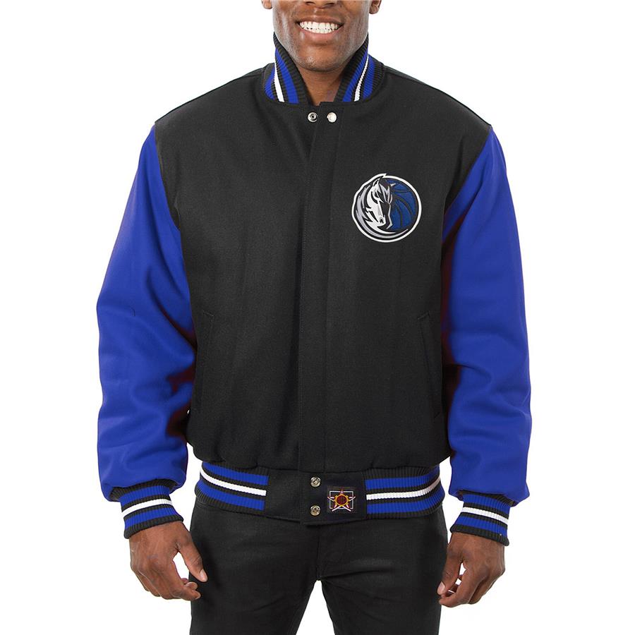 Dallas Mavericks JH Design Domestic Two-Tone Wool Jacket - Black