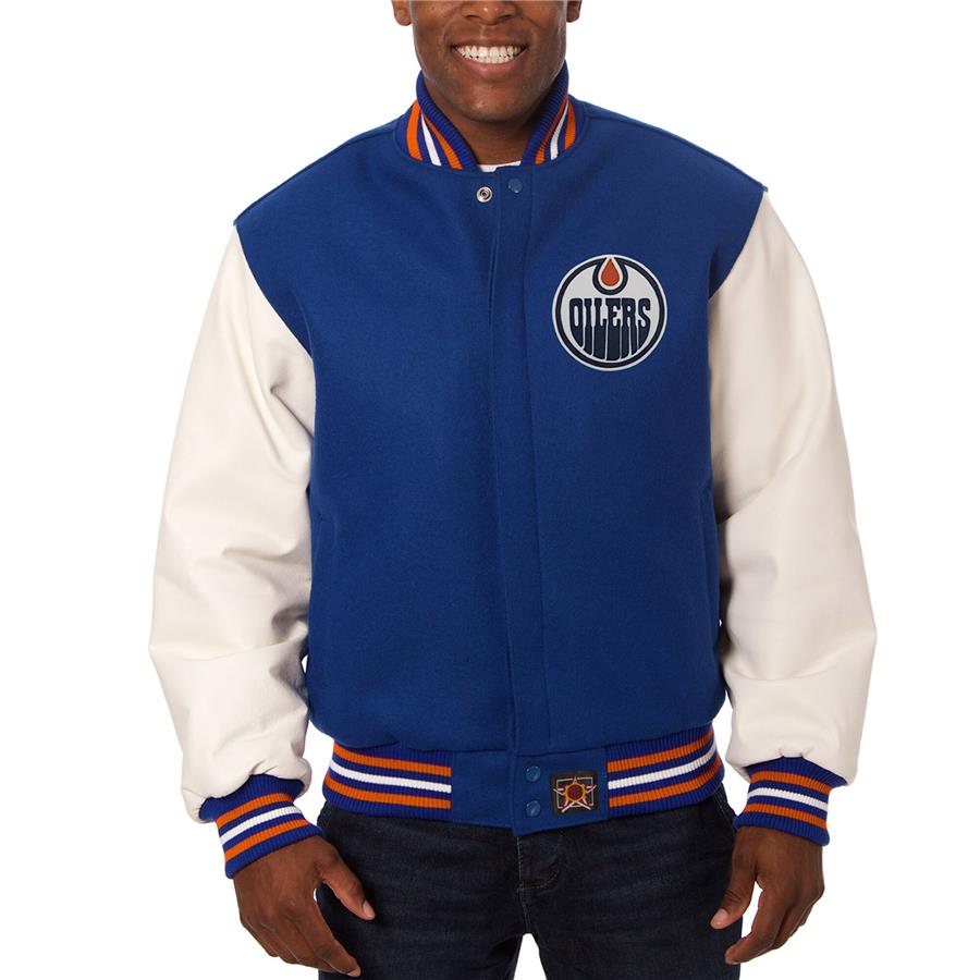 Edmonton Oilers JH Design Two-Tone Jacket - Royal