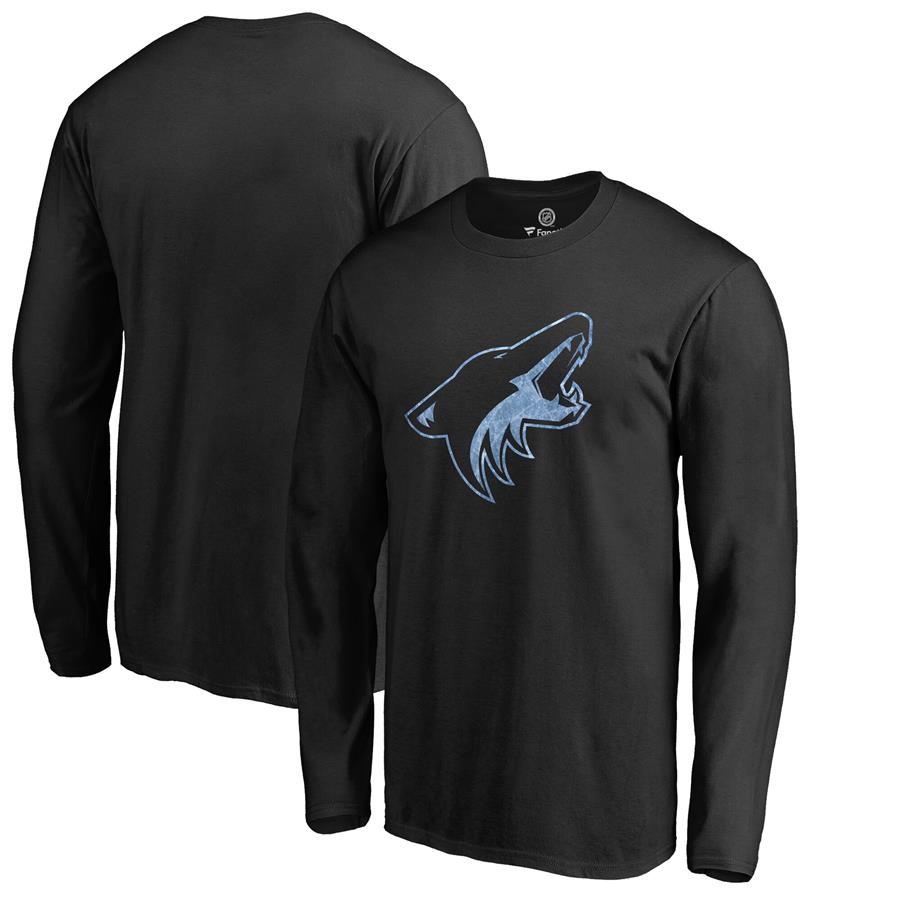 Arizona Coyotes Pond Hockey Long Sleeve T-Shirt - Black