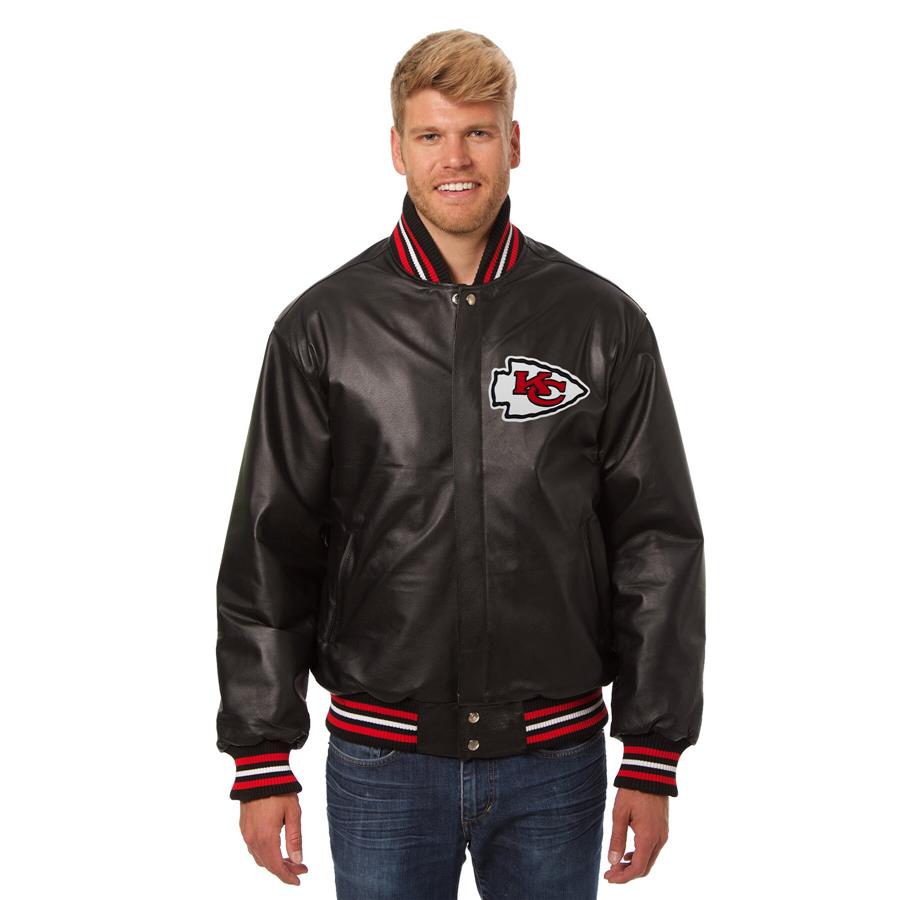 Kansas City Chiefs JH Design Leather Jacket - Black