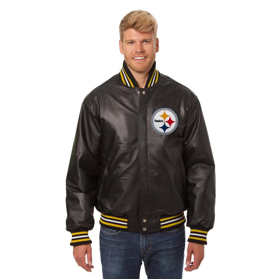 Pittsburgh Steelers JH Design Leather Jacket - Black