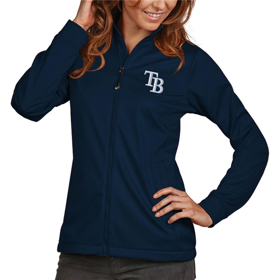 Tampa Bay Rays Antigua Women's Golf Full-Zip Jacket - Navy