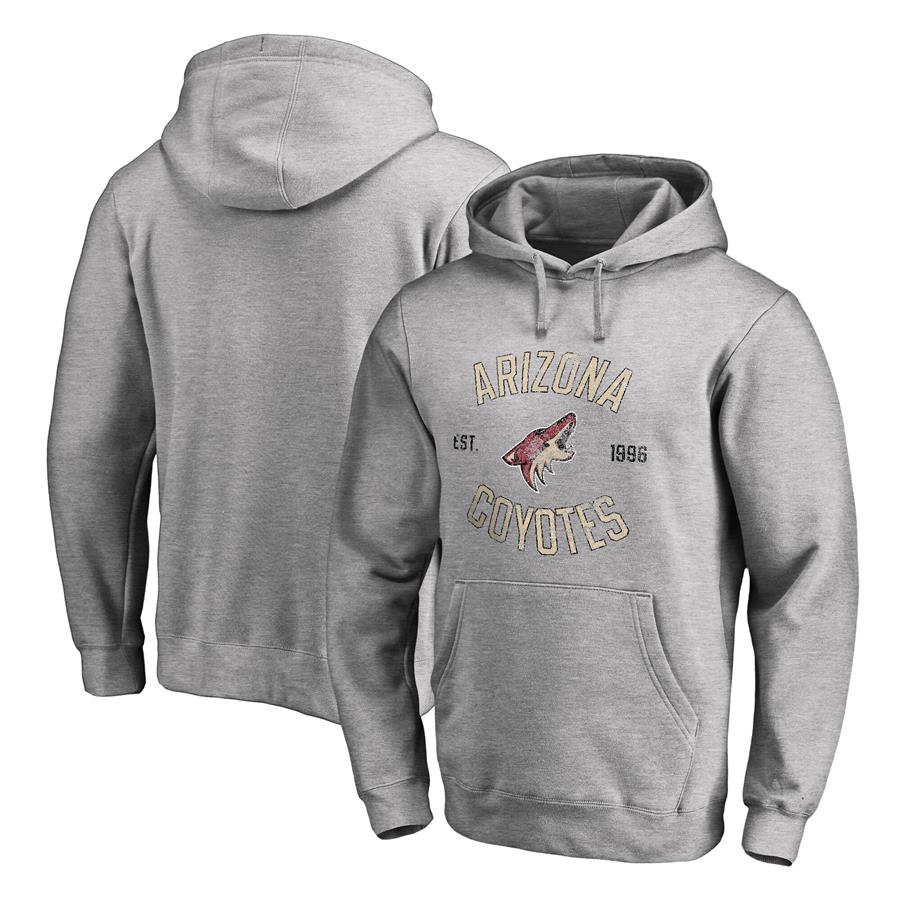 Arizona Coyotes Heritage Pullover Hoodie - Ash