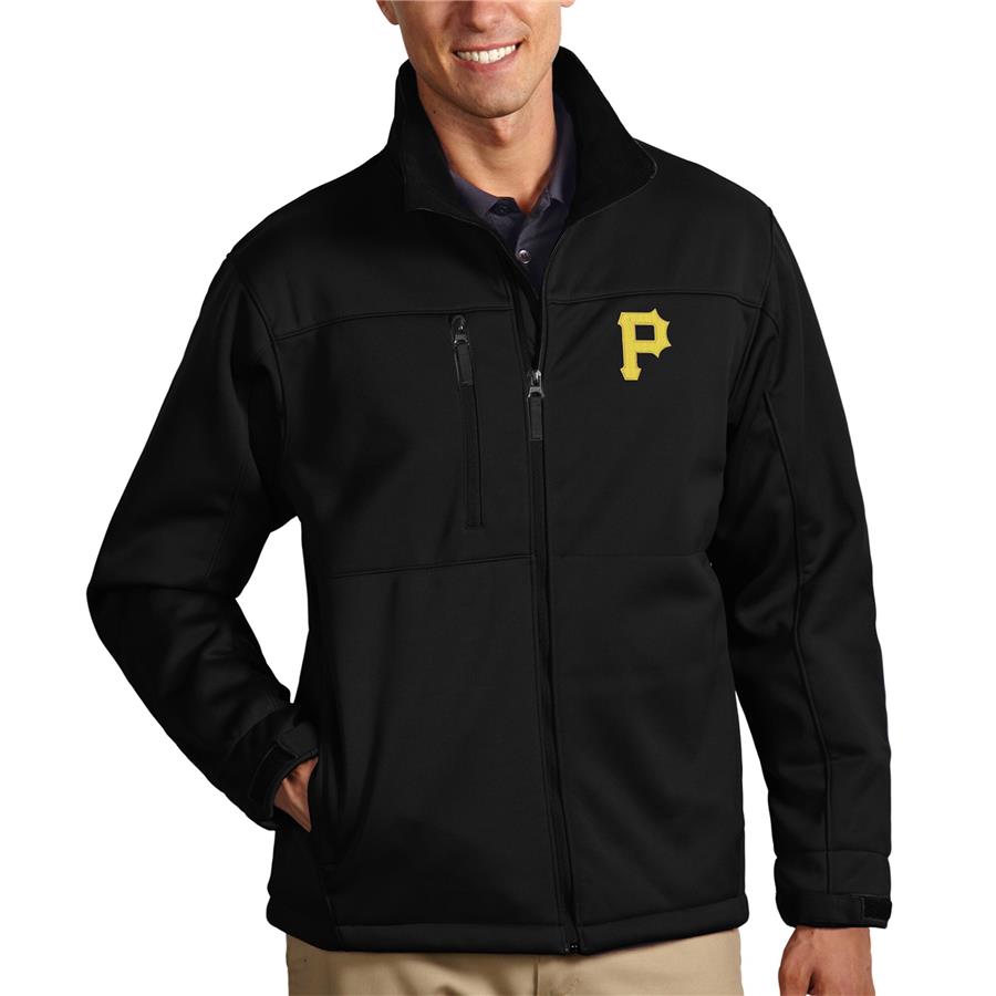 Pittsburgh Pirates Antigua Traverse Full-Zip Jacket - Black