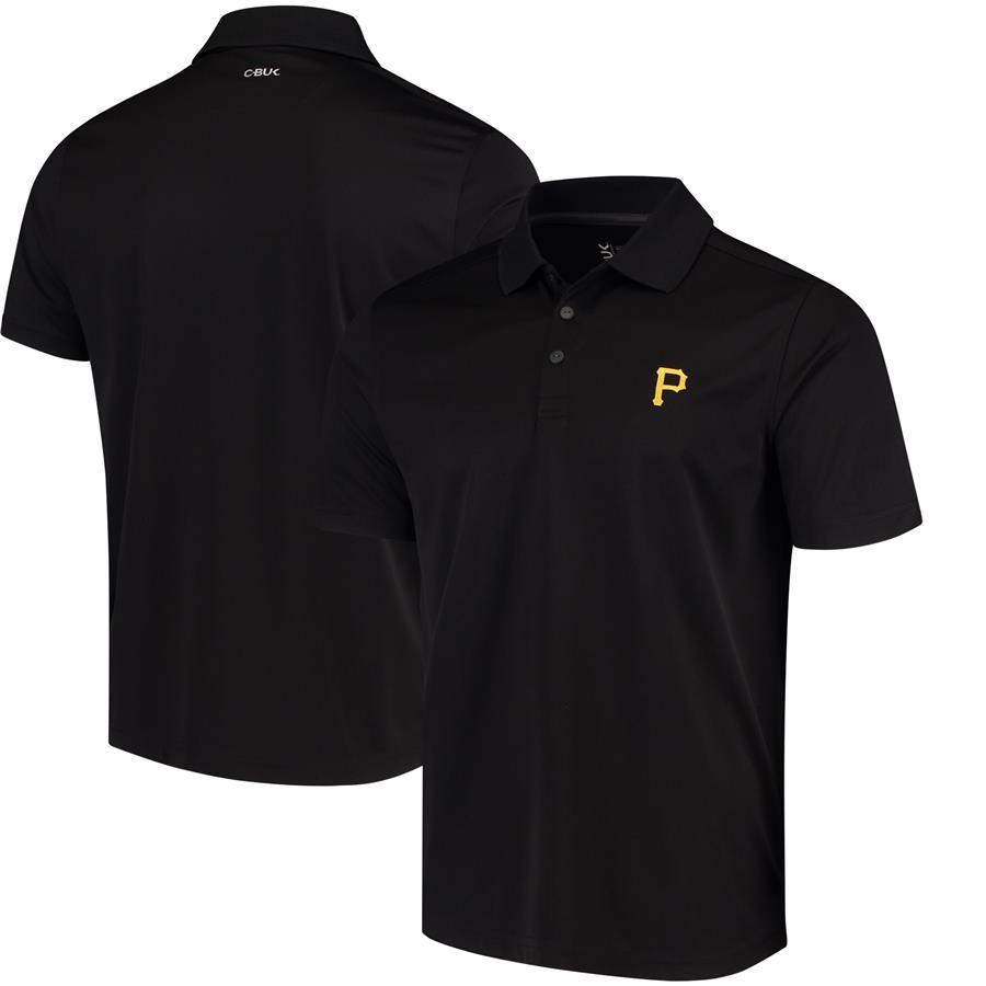 Pittsburgh Pirates CBUK by Cutter & Buck DryTec Fairwood Polo - Black