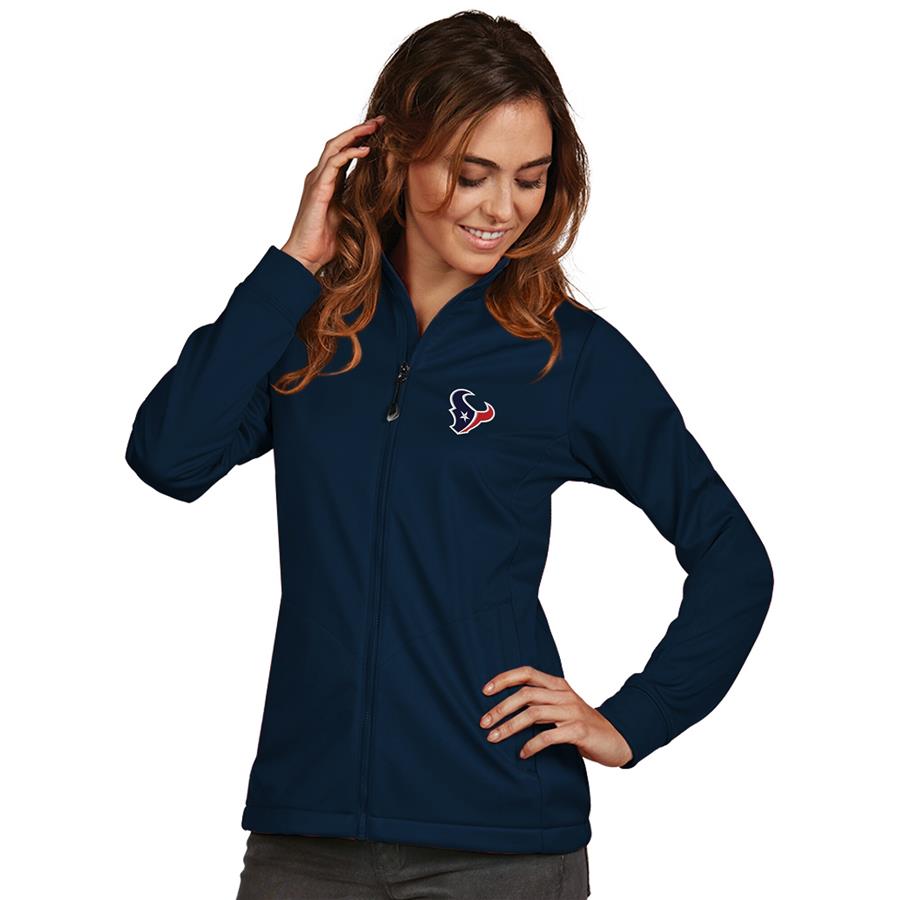 Houston Texans Women's Antigua Full-Zip Golf Jacket - Navy
