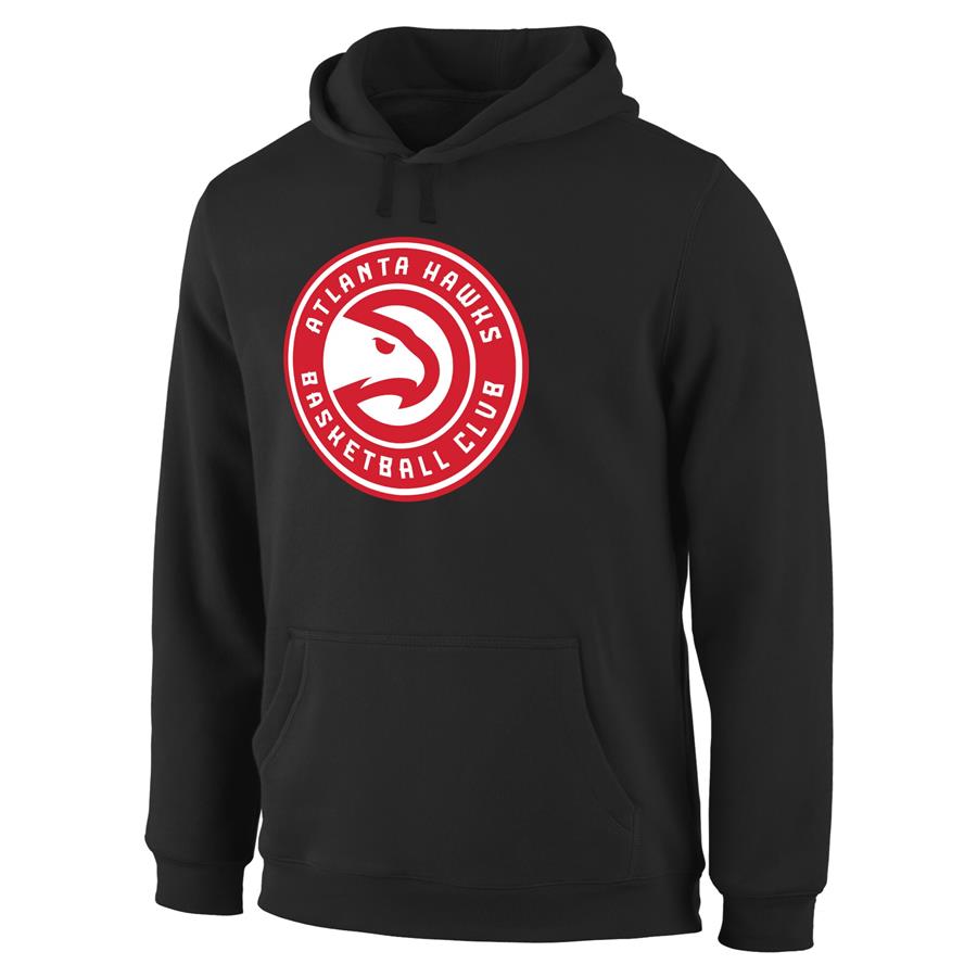 Atlanta Hawks Primary Logo Pullover Hoodie - Black