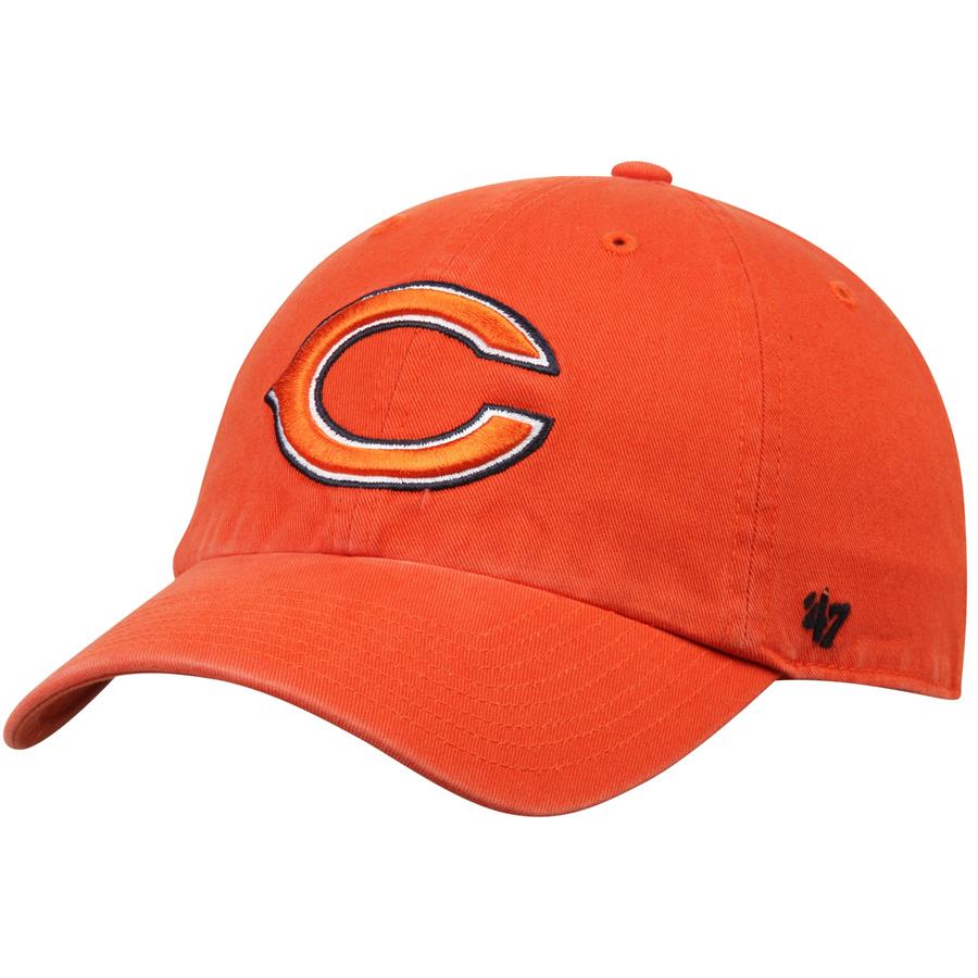 Chicago Bears '47 Clean Up Adjustable Hat - Orange