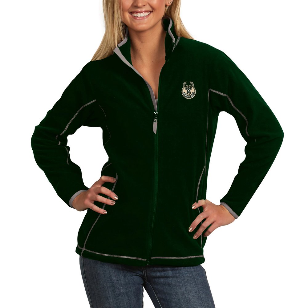 Milwaukee Bucks Antigua Women's Ice Full-Zip Jacket - Green