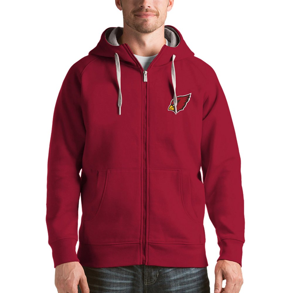 Arizona Cardinals Antigua Victory Full-Zip Hoodie - Cardinal