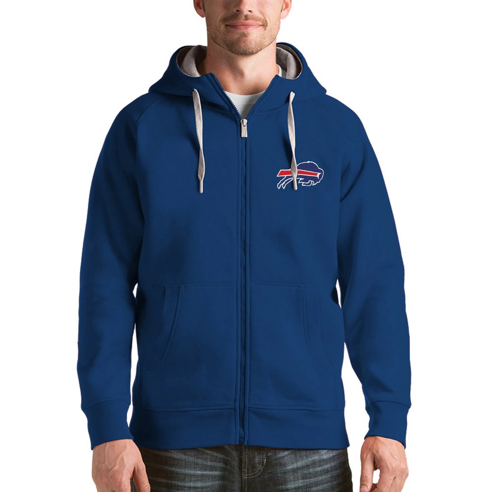 Buffalo Bills Antigua Victory Full-Zip Hoodie - Royal