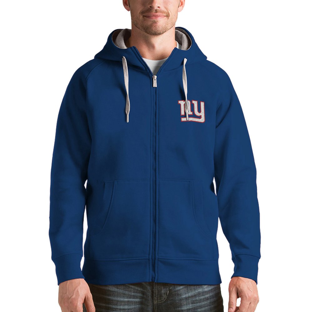 New York Giants Antigua Victory Full-Zip Hoodie - Royal