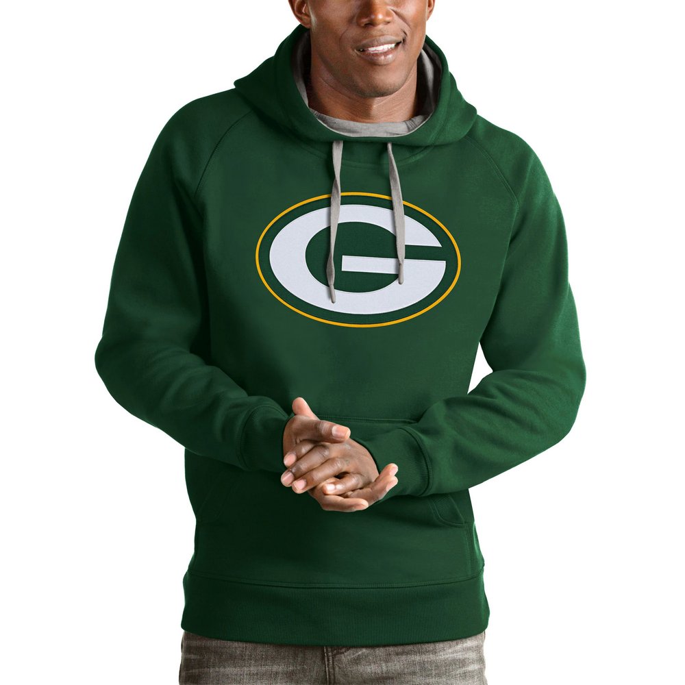 Green Bay Packers Antigua Victory Pullover Hoodie - Green