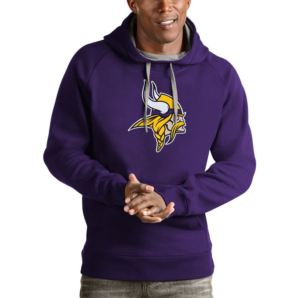 Minnesota Vikings Antigua Victory Pullover Hoodie - Purple