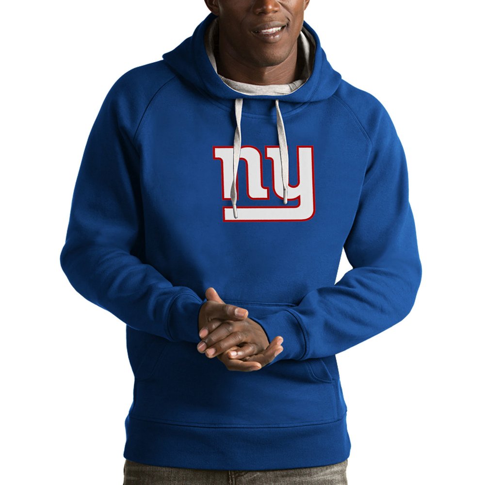 New York Giants Antigua Victory Pullover Hoodie - Royal