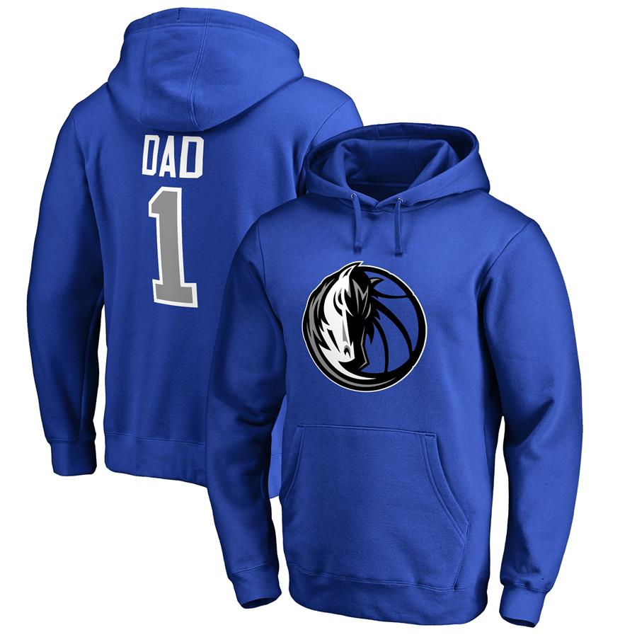 Dallas Mavericks #1 Dad Pullover Hoodie - Royal