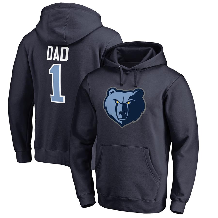 Memphis Grizzlies #1 Dad Pullover Hoodie - Navy