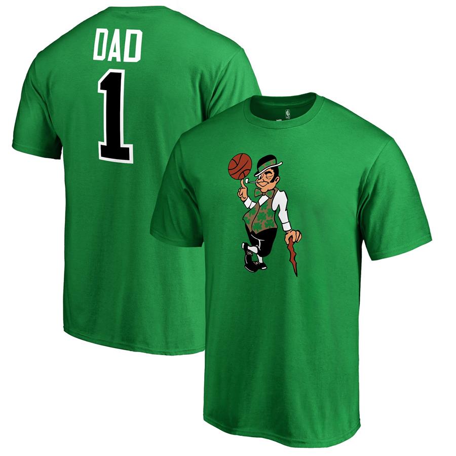 Boston Celtics #1 Dad T-Shirt - Kelly Green