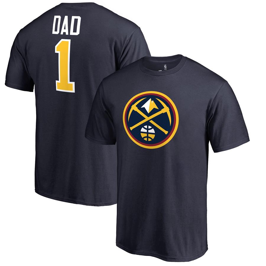 Denver Nuggets #1 Dad T-Shirt - Navy