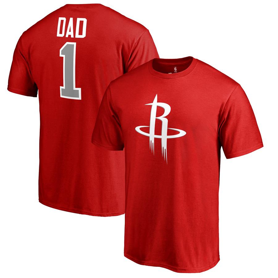 Houston Rockets #1 Dad T-Shirt - Red