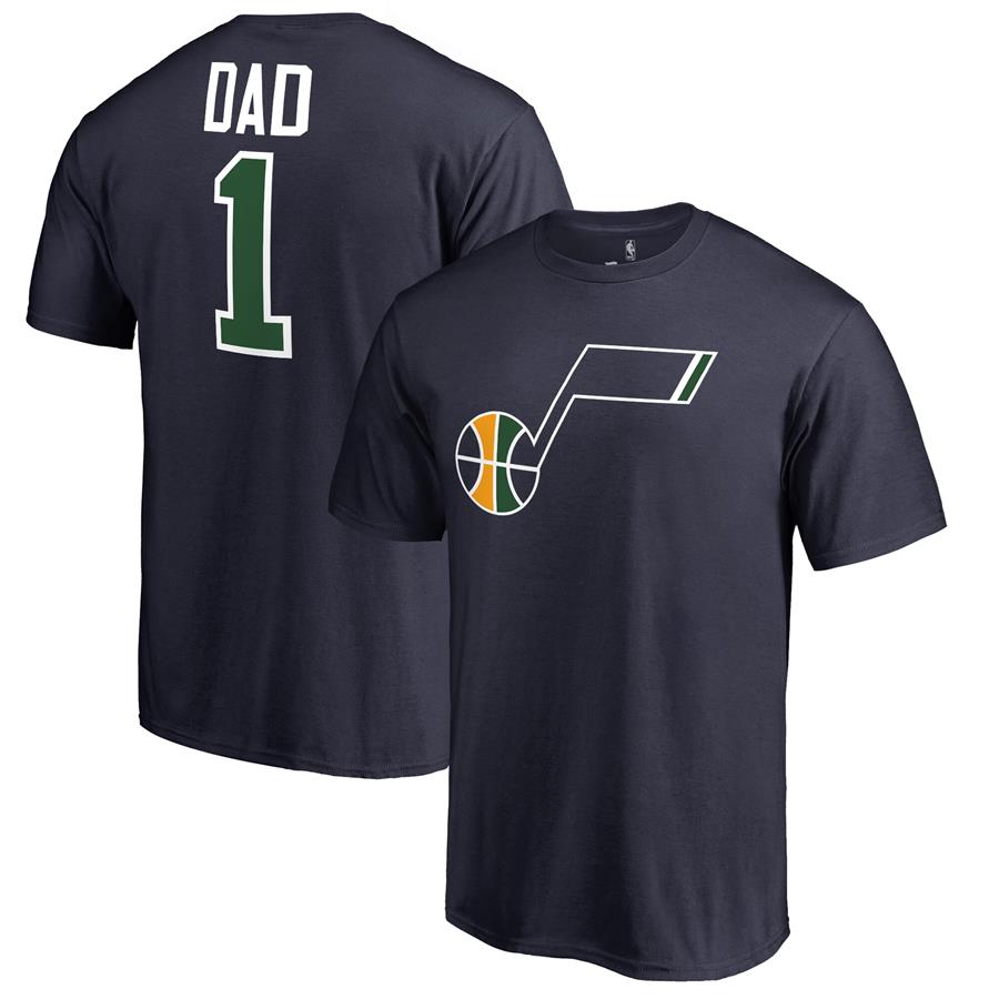 Utah Jazz #1 Dad T-Shirt - Navy