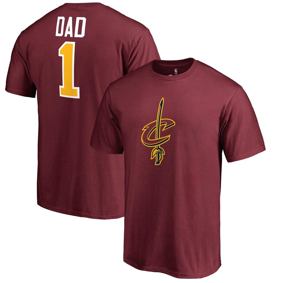 Cleveland Cavaliers #1 Dad T-Shirt - Wine