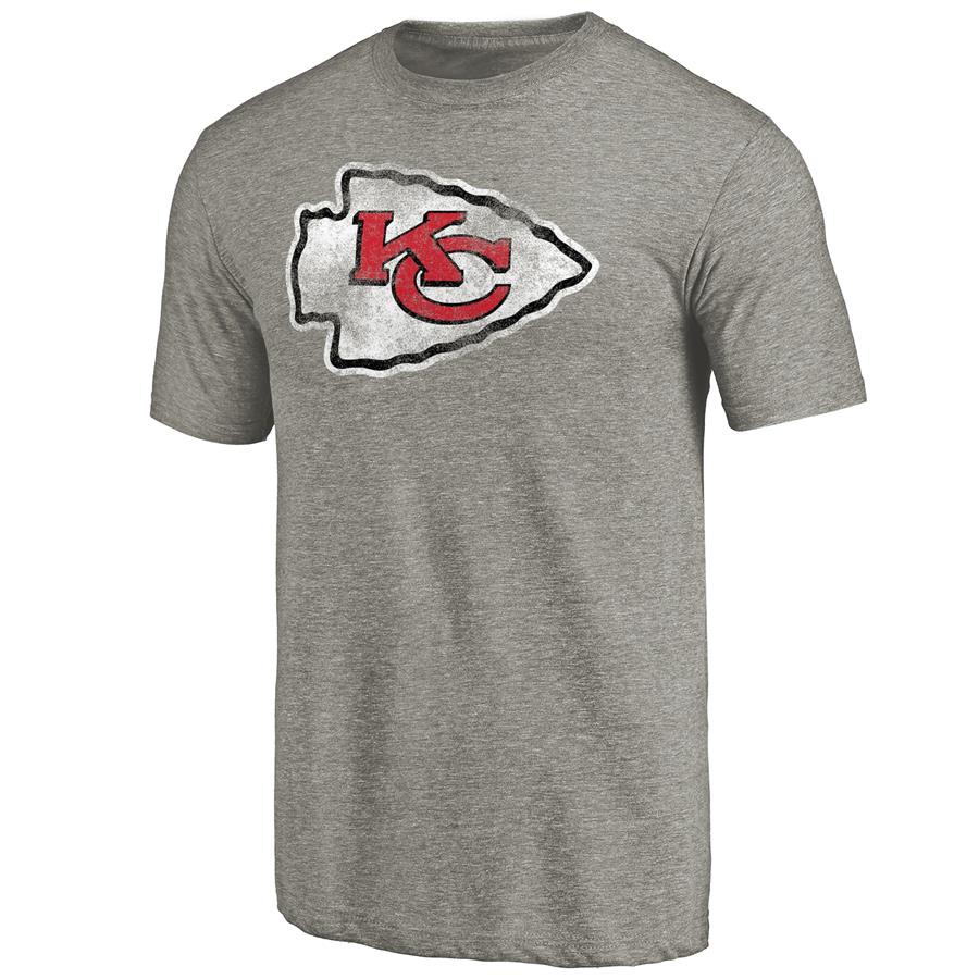 Kansas City Chiefs NFL Pro Line Distressed Team T-Shirt - Ash