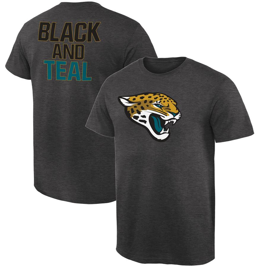 Jacksonville Jaguars NFL Pro Line by Fanatics Branded Rally Logo T-Shirt - Heathered Gray