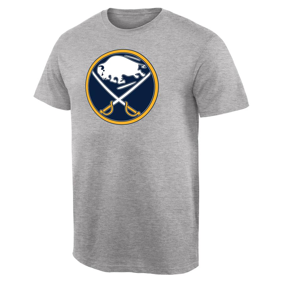 Buffalo Sabres Team Primary Logo T-Shirt - Ash