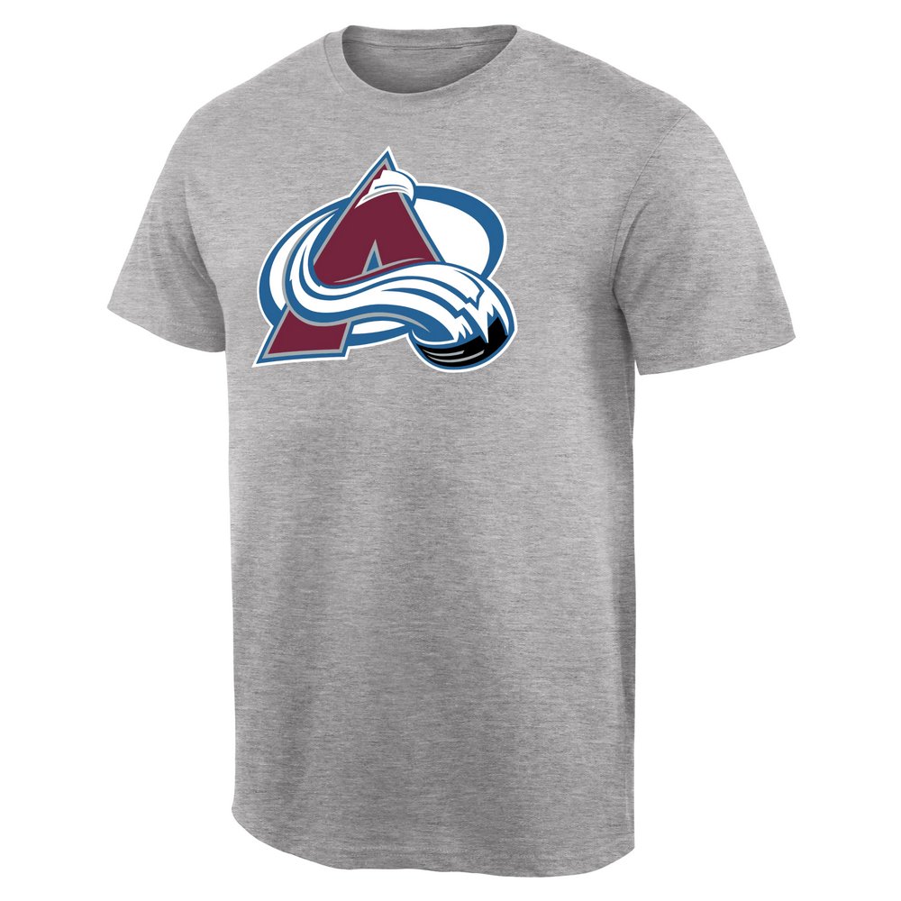 Colorado Avalanche Team Primary Logo T-Shirt - Ash