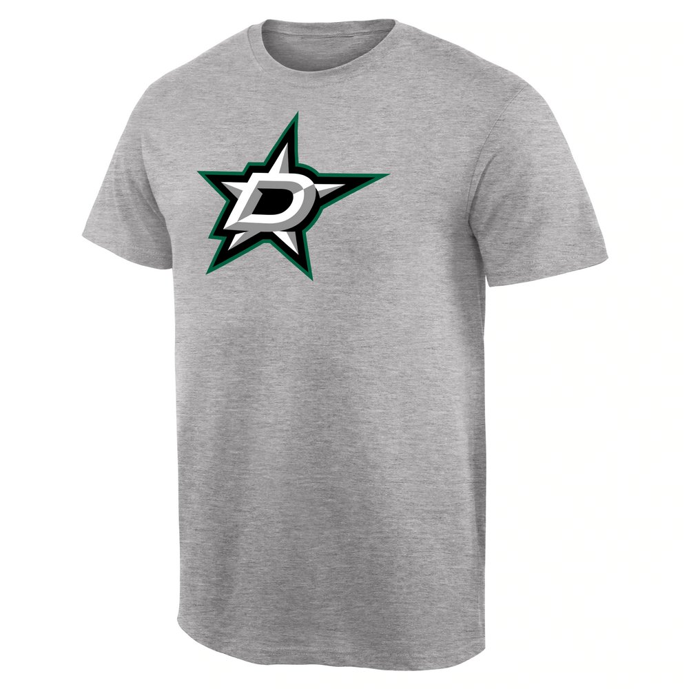 Dallas Stars Team Primary Logo T-Shirt - Ash