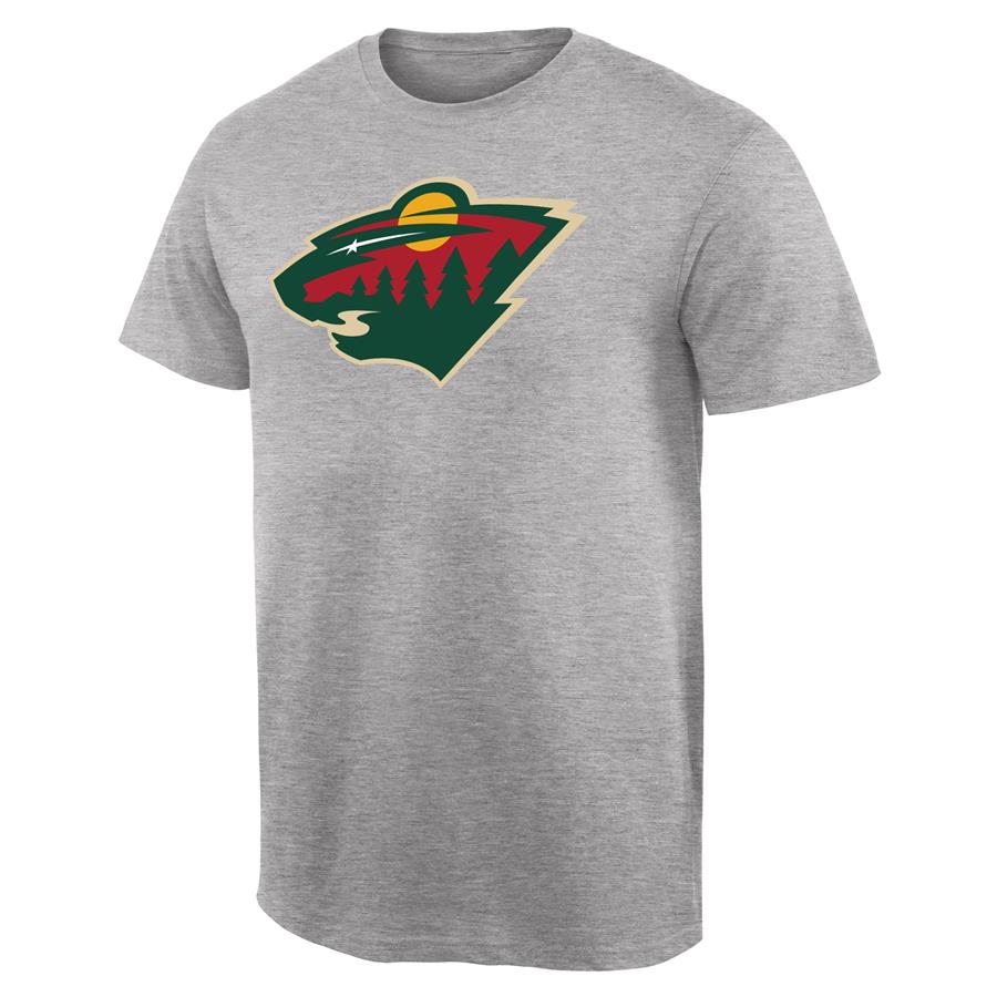 Футболка Minnesota Wild Team Primary Logo (светло-серый)