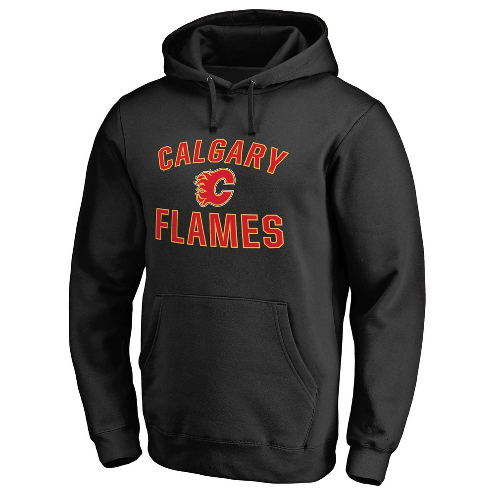 Calgary Flames Victory Arch Pullover Hoodie - Black