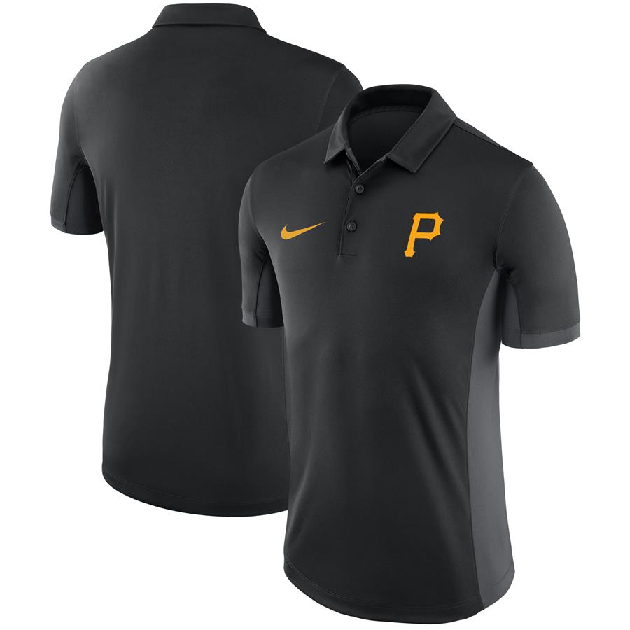 Pittsburgh Pirates Nike Franchise Performance Polo - Black
