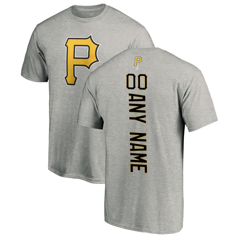 Pittsburgh Pirates Fanatics Branded Personalized Playmaker T-Shirt - Ash