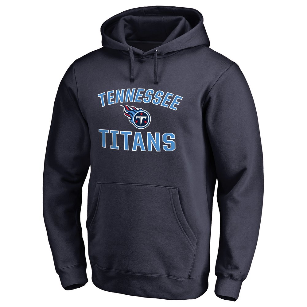 Tennessee Titans NFL Pro Line Victory Arch Pullover Hoodie - Navy