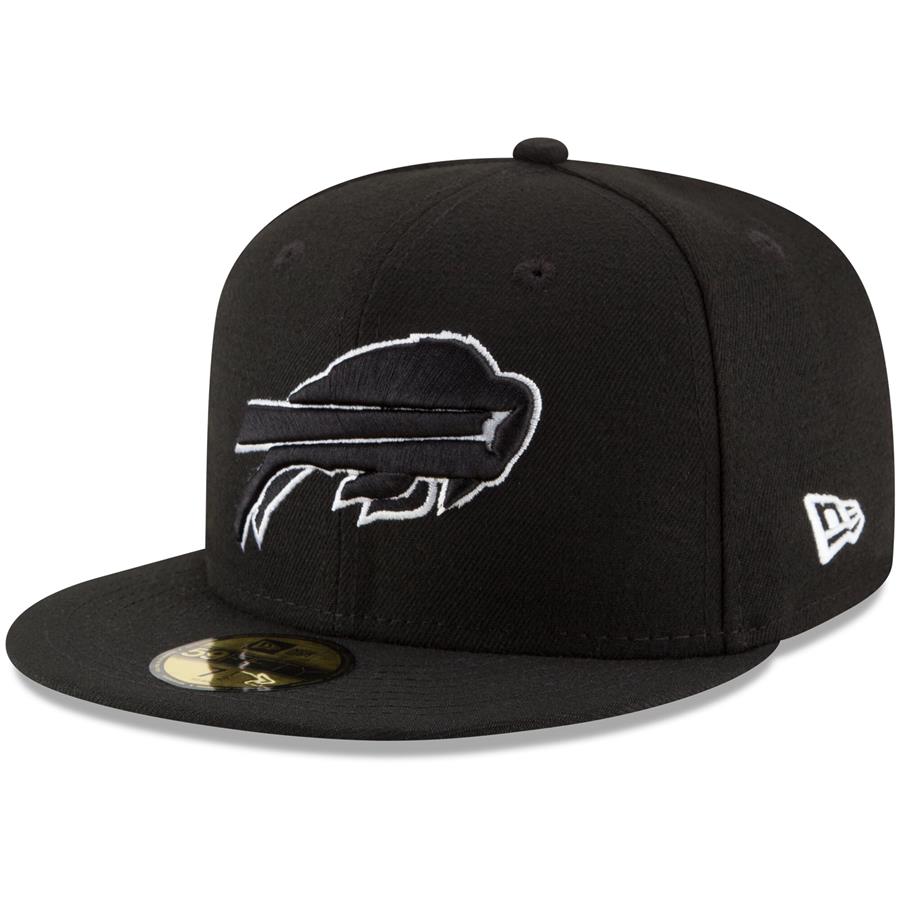 Buffalo Bills New Era B-Dub 59FIFTY Fitted Hat - Black