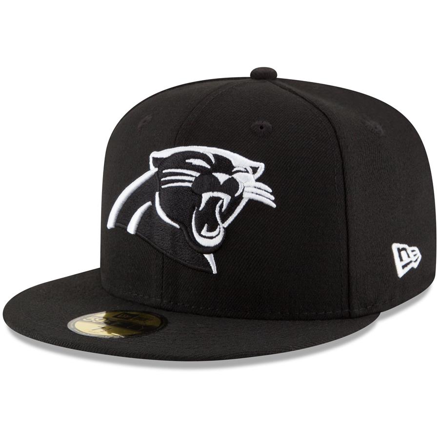 Carolina Panthers New Era B-Dub 59FIFTY Fitted Hat - Black