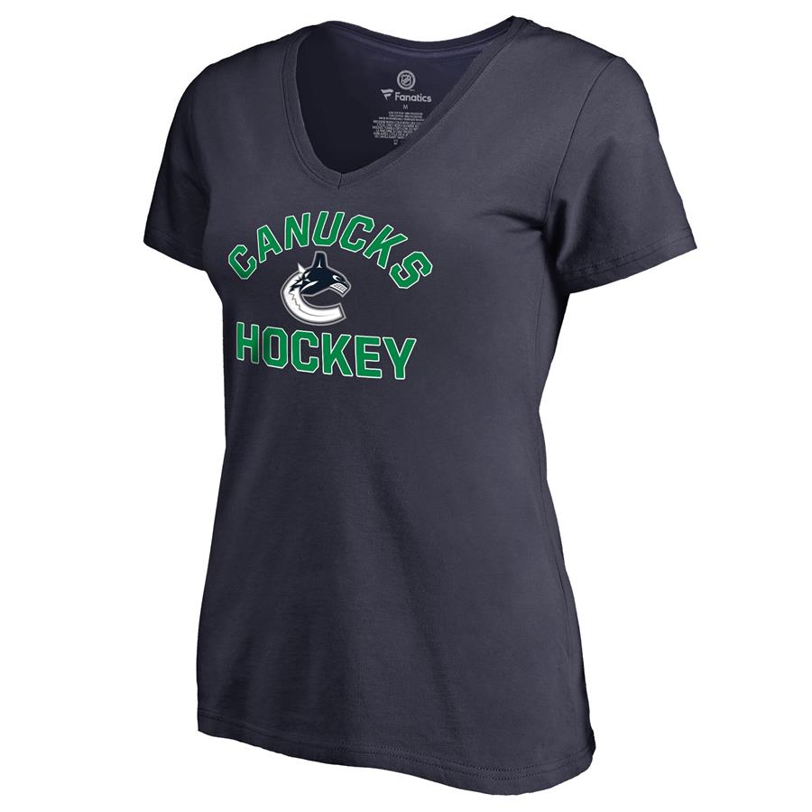 Vancouver Canucks Women's Overtime T-Shirt - Blue