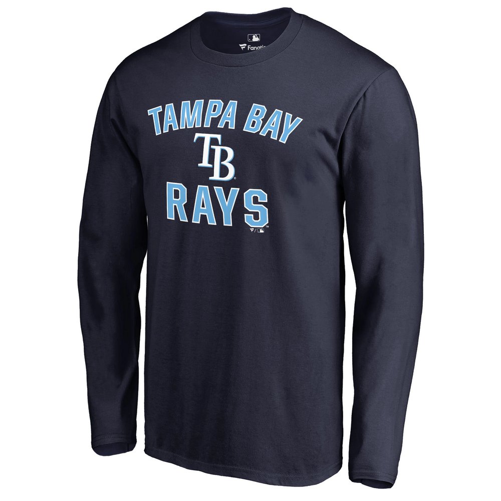 Tampa Bay Rays Victory Arch Long Sleeve T-Shirt - Navy