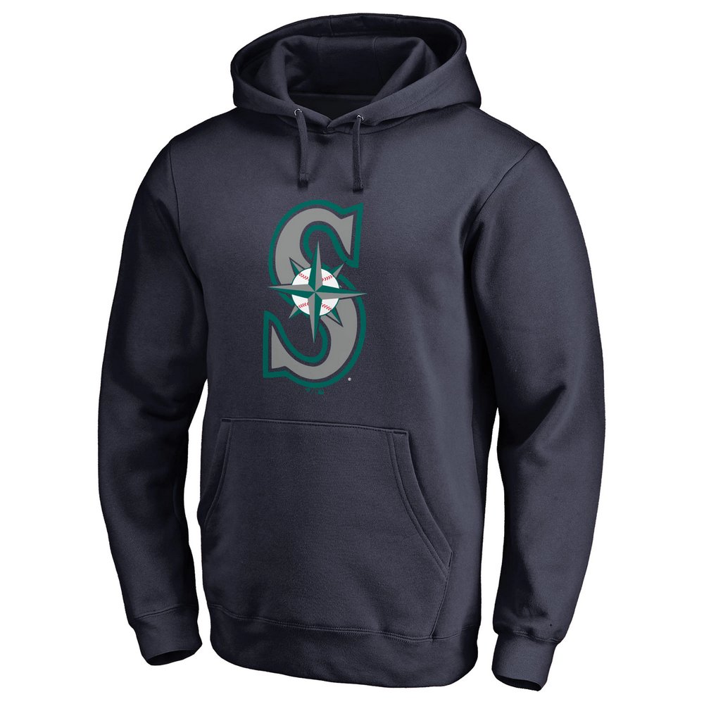 Seattle Mariners Team Color Primary Logo Pullover Hoodie - Navy