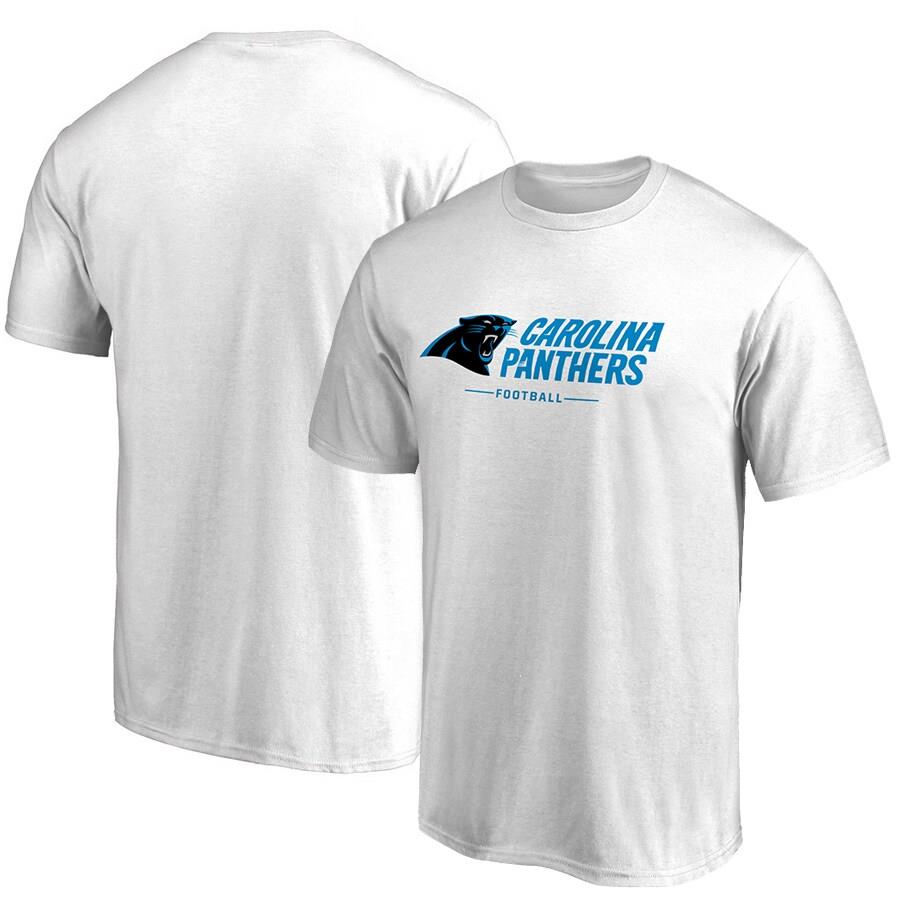 Carolina Panthers NFL Pro Line Team Lockup T-Shirt - White