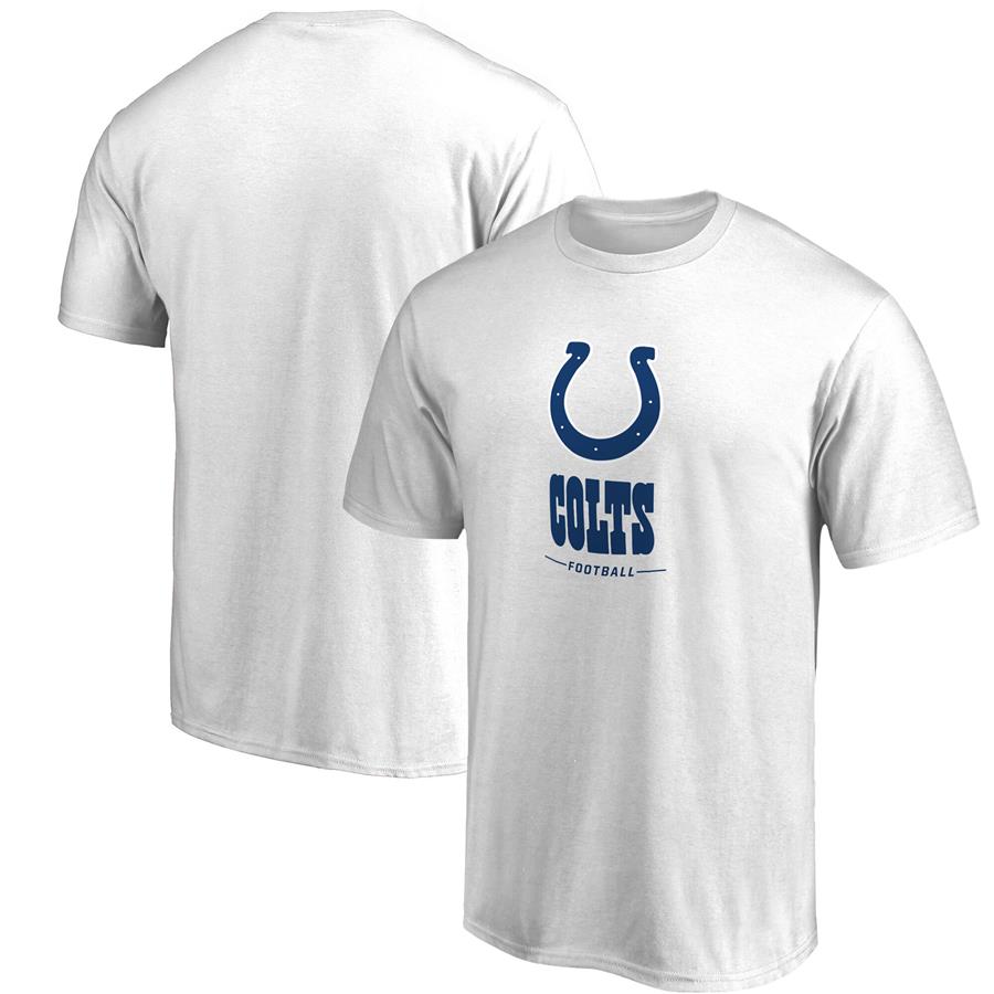 Indianapolis Colts NFL Pro Line Team Lockup T-Shirt - White