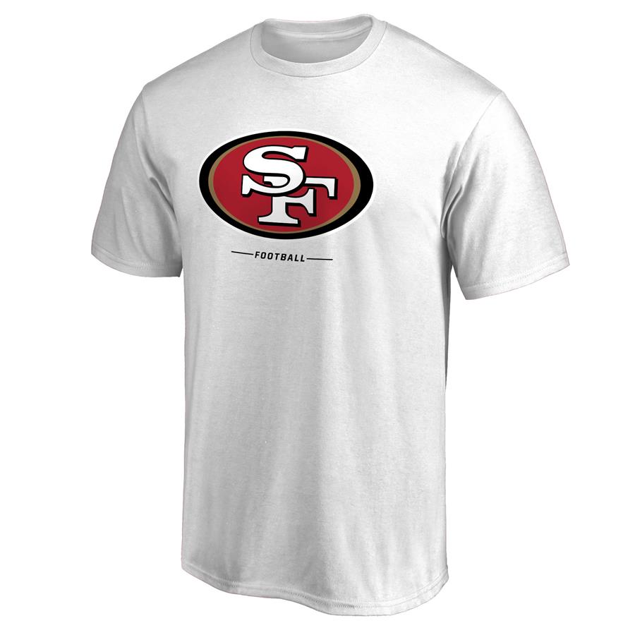 San Francisco 49ers NFL Pro Line Team Lockup 2 T-Shirt - White