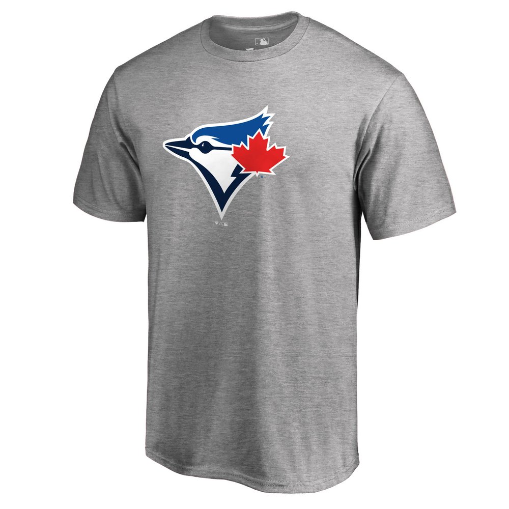 Toronto Blue Jays Secondary Color Primary Logo T-Shirt - Ash
