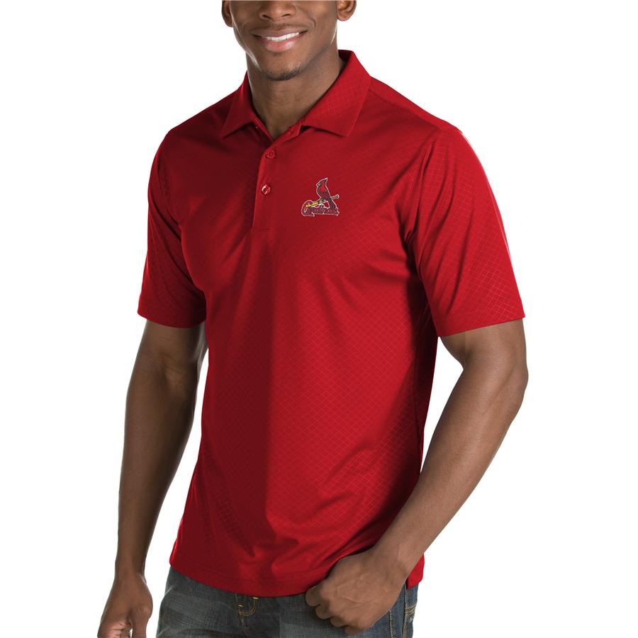 St. Louis Cardinals Antigua Inspire Desert Dry Polo - Red